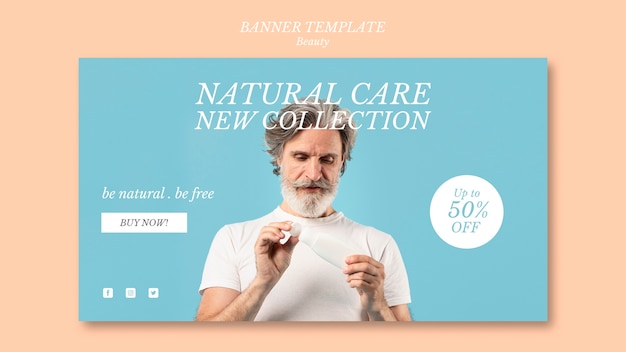 Kostenlose PSD minimalistisches beauty-template-design