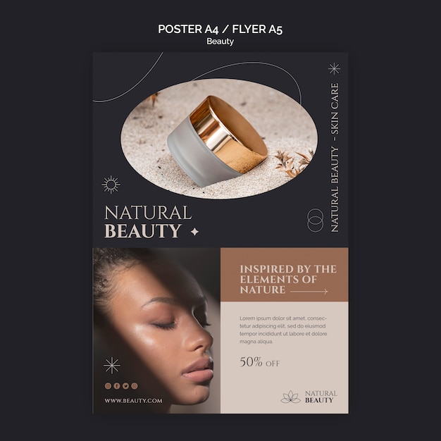 Minimalistisches beauty-template-design