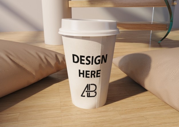 Mitnehmen kaffeetasse mock-up