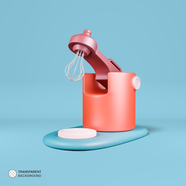 Mixer Blander Symbol isoliert 3d rendern Illustration