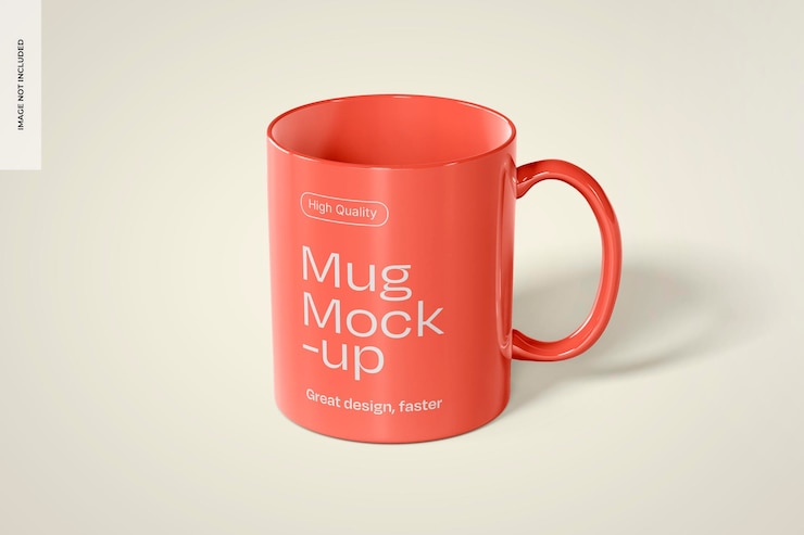 Kostenlose PSD mockup-frontansicht des bechers