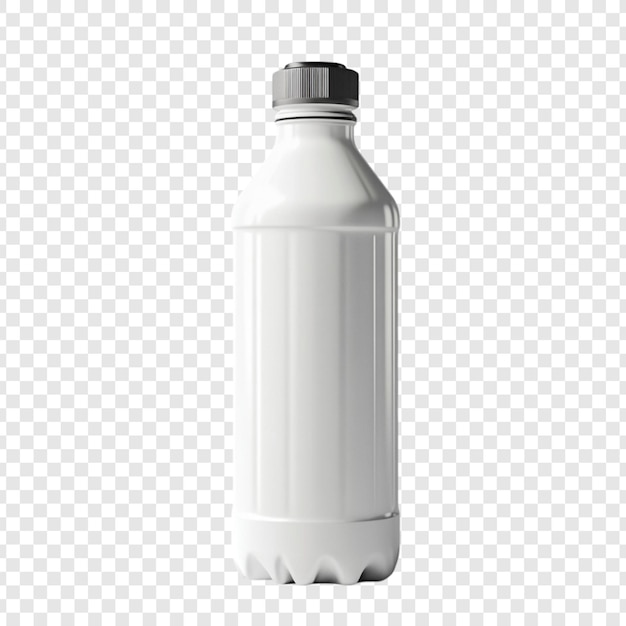 Mockup für eine leere weiße Plastikflasche