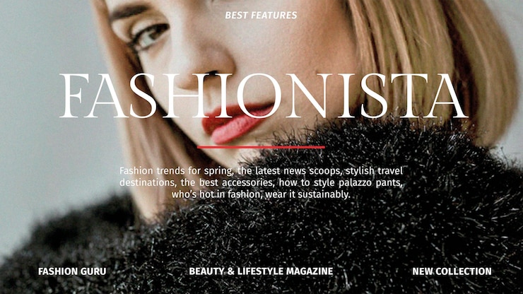 Kostenlose PSD mode-blog-vorlage psd für mode- und lifestyle-magazin