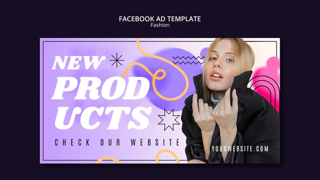 Mode neue Kollektion Facebook-Vorlage
