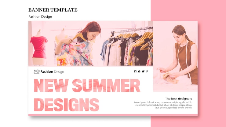 Kostenlose PSD modedesign banner design