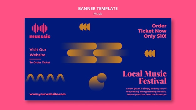 Musik Expo Vorlage Banner