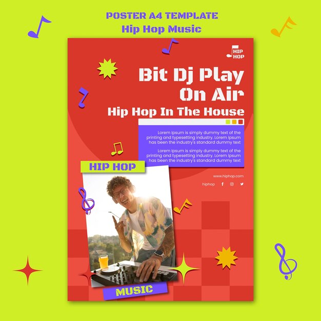 Musik-Festival-Plakat-Schablone