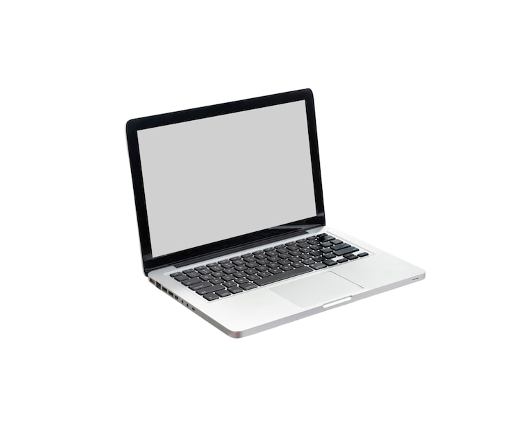 Kostenlose PSD nahaufnahme des laptops isoliert