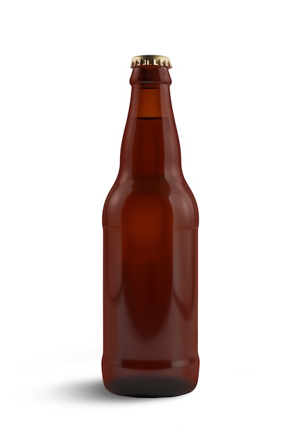 Nahaufnahme von isoliertem Bier