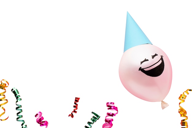 Nahaufnahme von isolierten Ballons