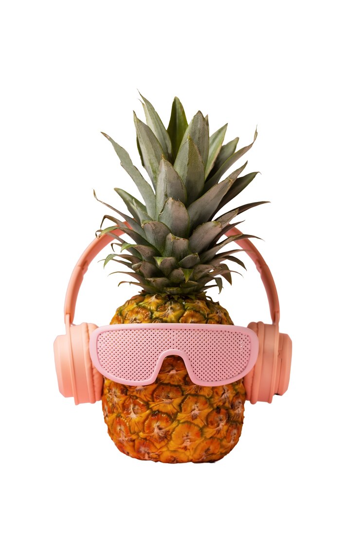 Kostenlose PSD nahaufnahme von isolierter ananas