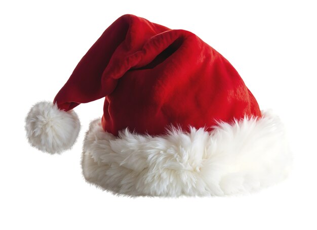 Nahaufnahme von Red Santa Hat isoliert