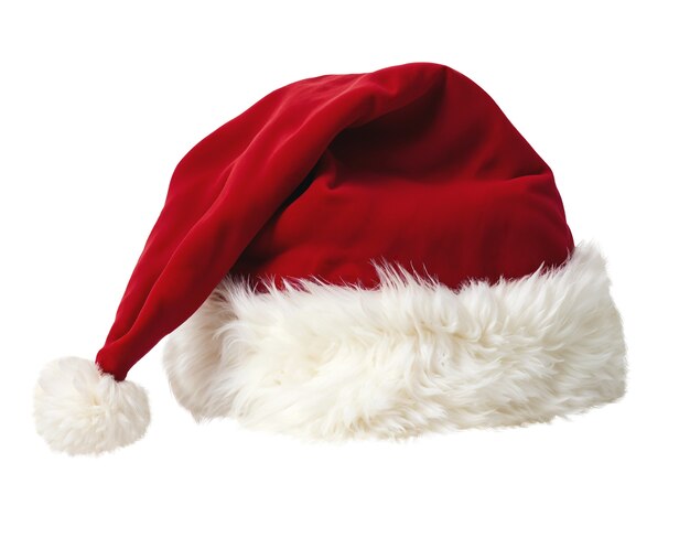 Nahaufnahme von Red Santa Hat isoliert
