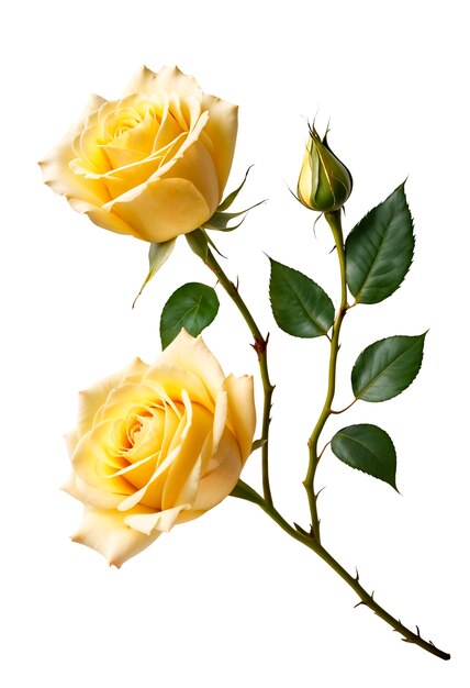 Nahaufnahme von Rose Isolated