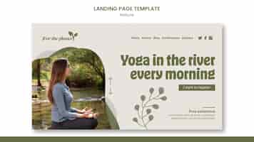 Kostenlose PSD natur landing page template design