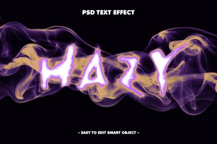 Kostenlose PSD nebel-rauch-text-effekt