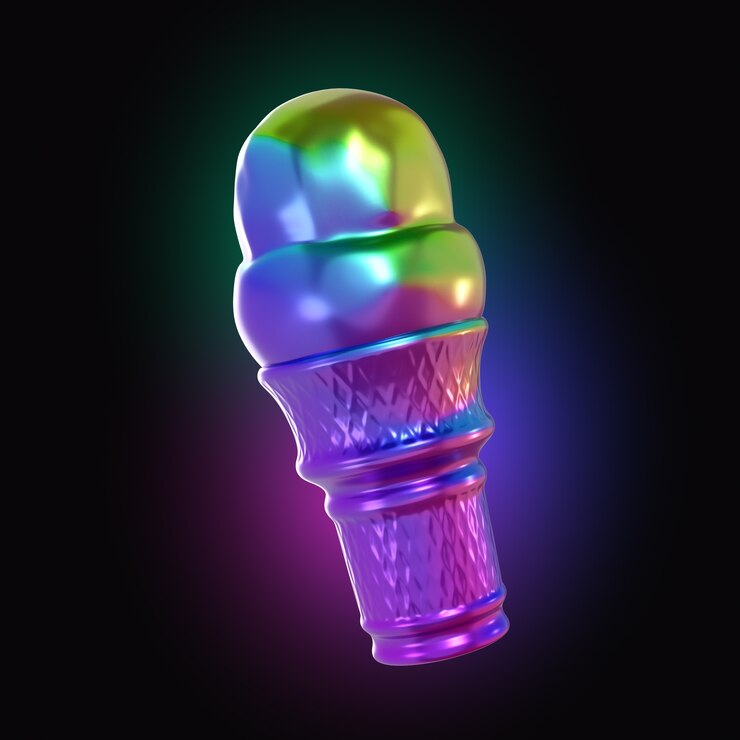 Kostenlose PSD neon-eis-ikonen-design