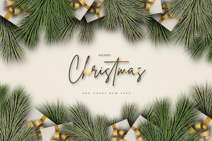 Kostenlose PSD netter weihnachtsgrußhintergrund