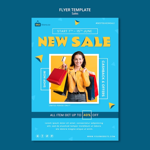 Neue Verkaufsflyer-Vorlage