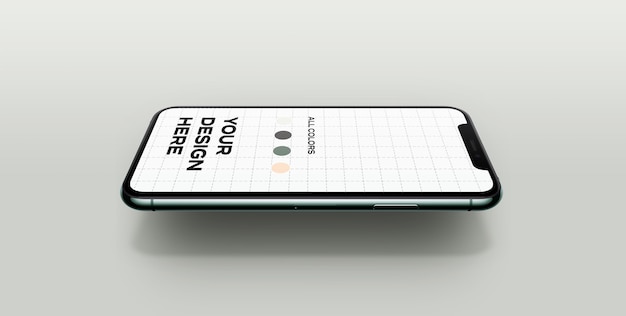 Kostenlose PSD neues smartphone mockup schwebt
