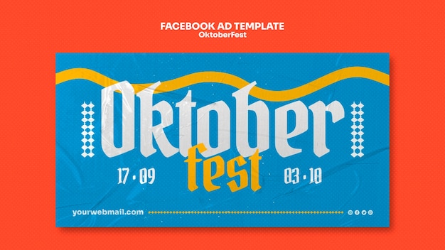 Kostenlose PSD oktoberfest-facebook-vorlage