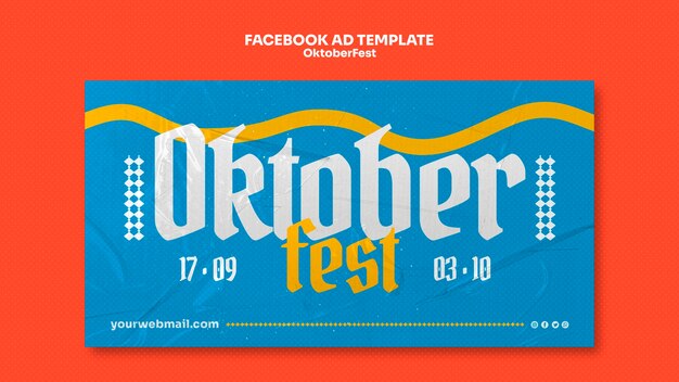 Oktoberfest-Facebook-Vorlage
