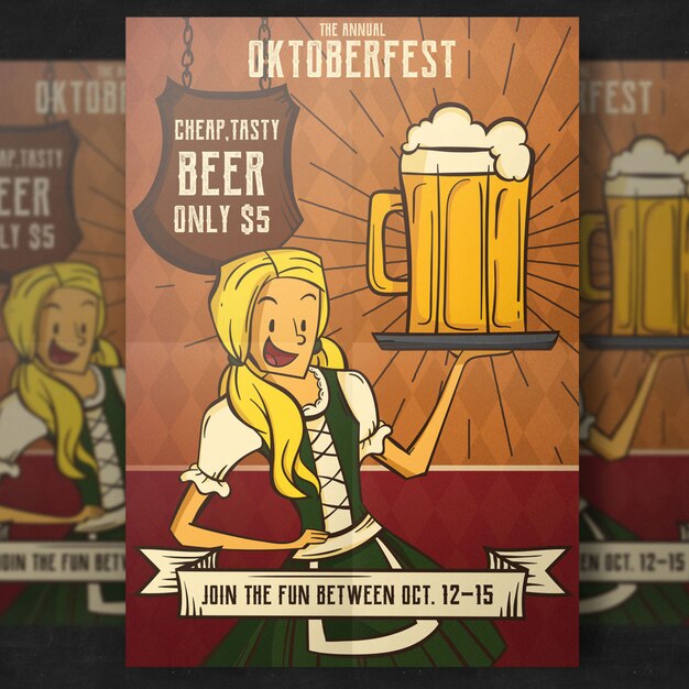 Oktoberfest Flyer Vorlage