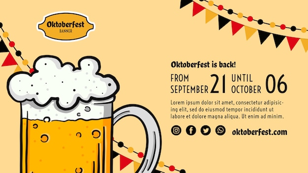 Oktoberfest Flyer Vorlage