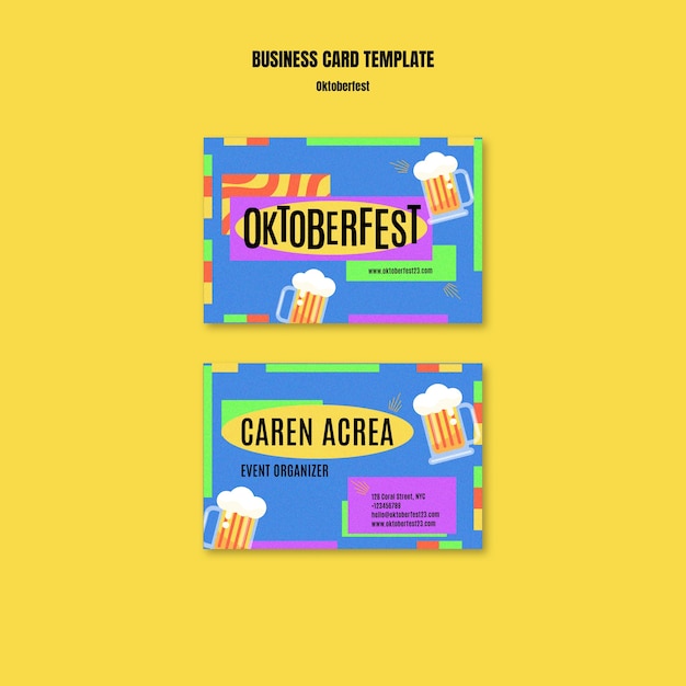 Kostenlose PSD oktoberfest-vorlagendesign