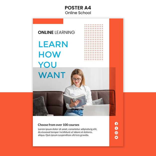 Online Schulplakat Design