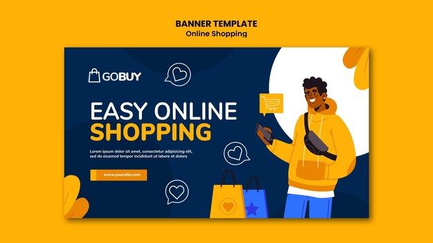 Online-Shopping-Banner-Vorlage