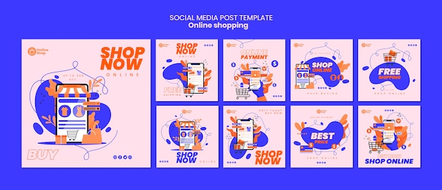 Online-Shopping Social Media Post