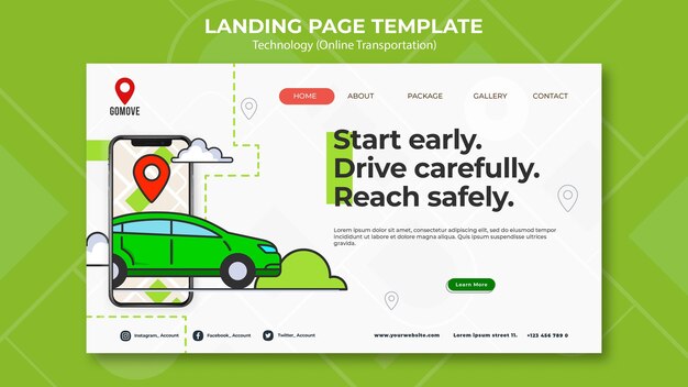 Online-Transport-Landingpage