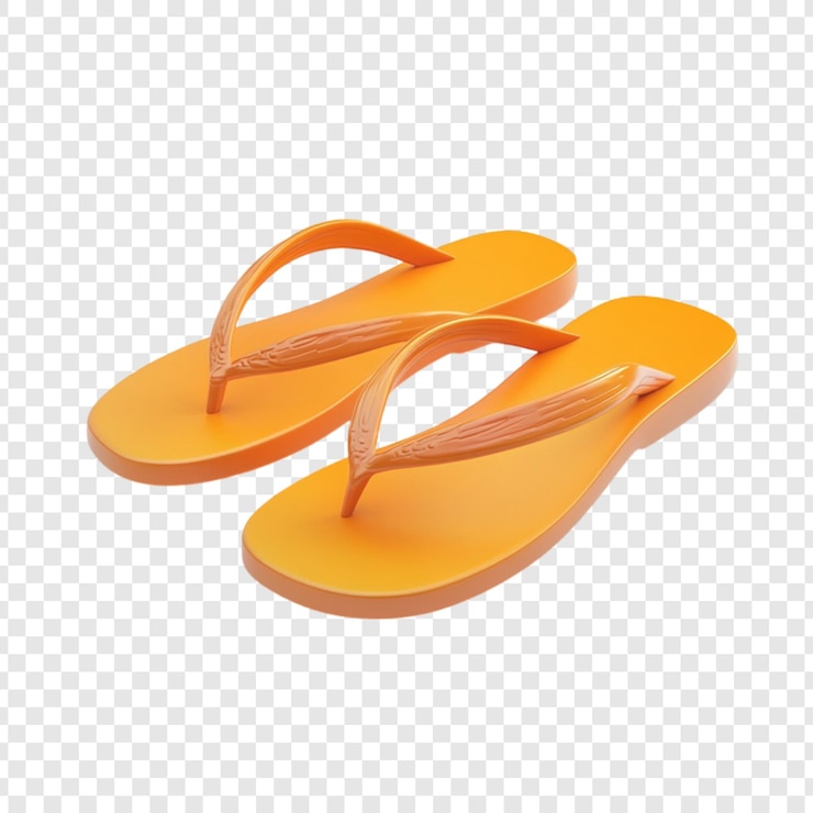 Kostenlose PSD orange flip-flops sommer-strand-schuhen ferien-sandalen