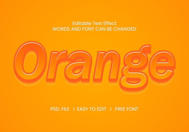 Oranger texteffekt