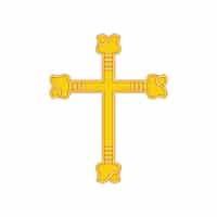 Kostenlose PSD ornamental cross illustration