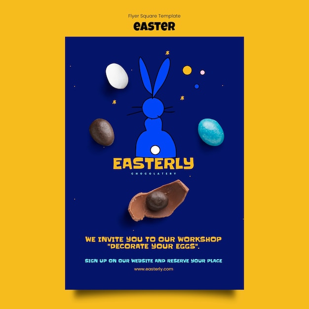 Kostenlose PSD ostern-vorlagendesign