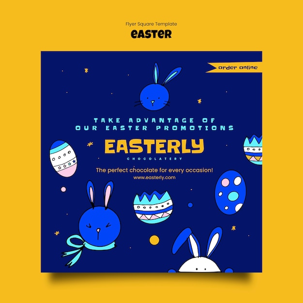 Kostenlose PSD ostern-vorlagendesign