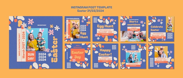 Kostenlose PSD ostern-vorlagendesign