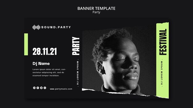 Party-Banner-Vorlagen-Design