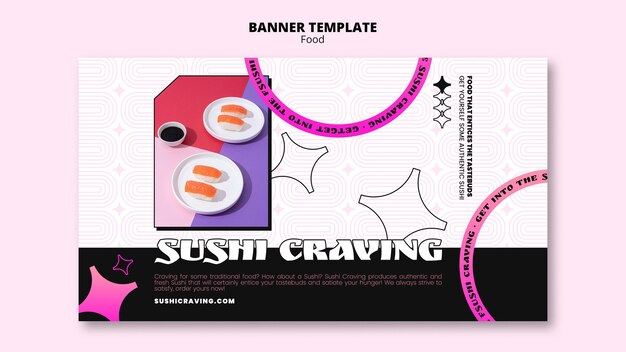 Pastell-Neon-Art-Deco-Essensvorlage