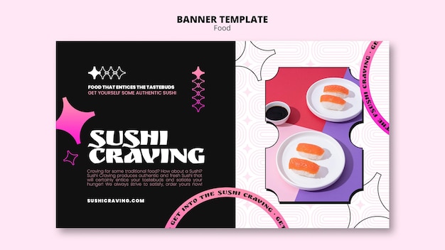 Pastell-Neon-Art-Deco-Essensvorlage