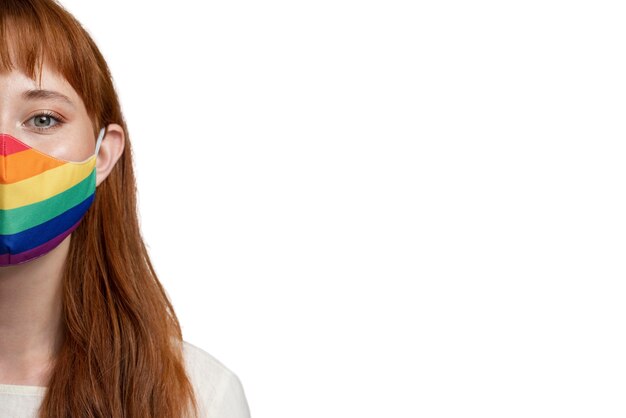 Person, die ihre sexuelle Orientierung feiert
