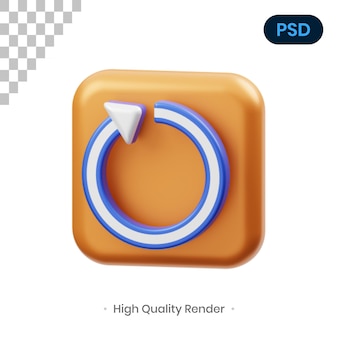 Pfeil 3d render illustration premium psd