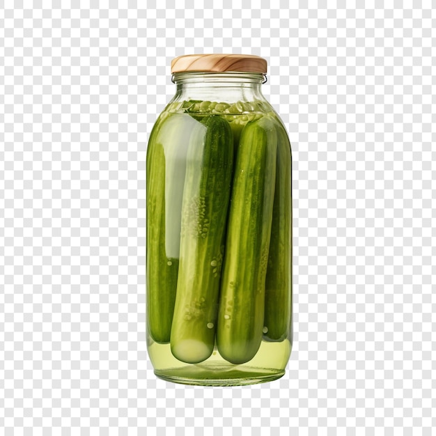 Kostenlose PSD pickle jar flasche isoliert auf transparentem hintergrund