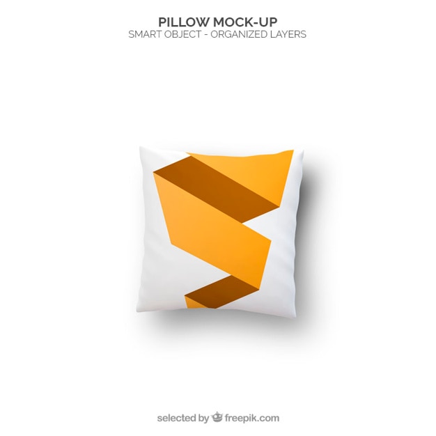 Kostenlose PSD pillow mockup