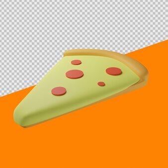 Pizza 3d lebensmittel illustrationen