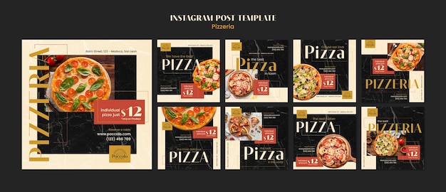 Kostenlose PSD pizzeria-design-vorlage