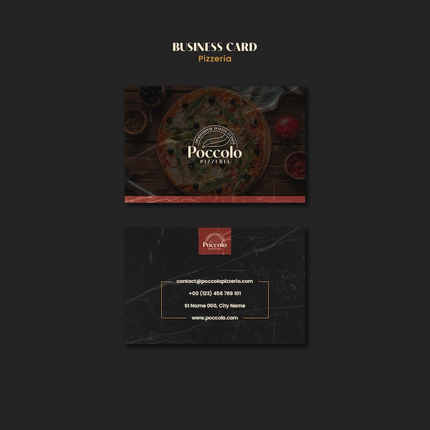 Kostenlose PSD pizzeria-design-vorlage