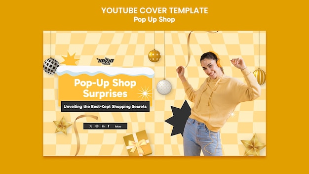 Kostenlose PSD pop-up-shop-cover für youtube